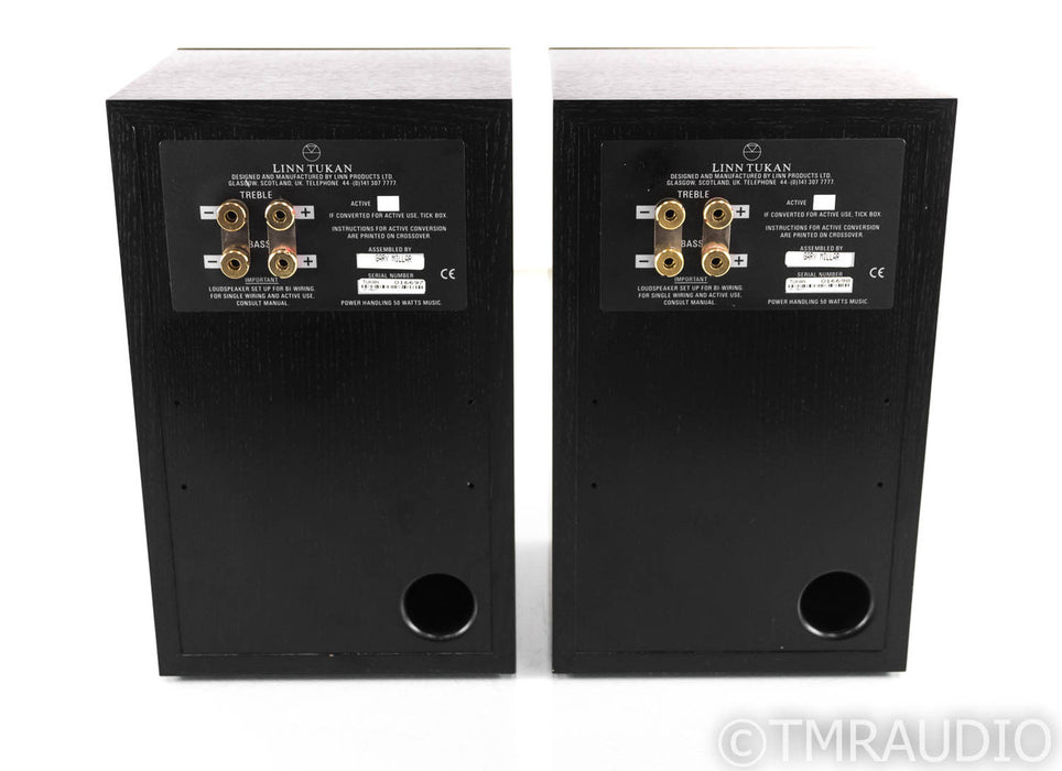 Linn Tukan Bookshelf Speakers; Black Pair