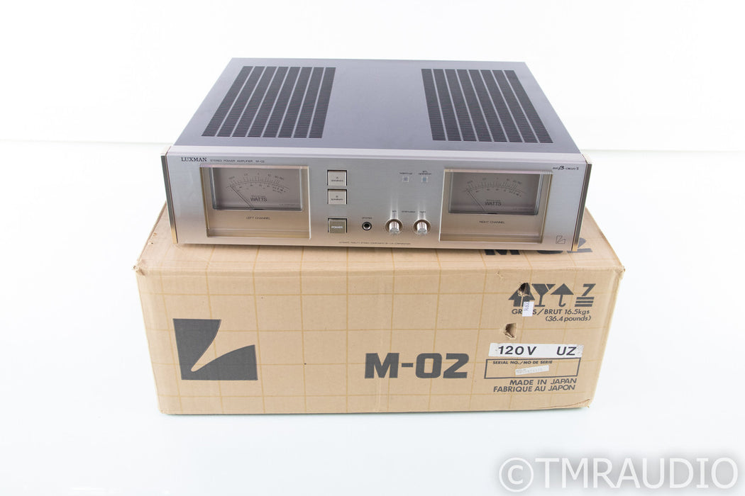 Luxman M-02 Stereo Power Amplifier; M 02