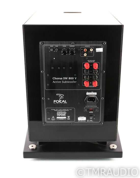 Focal SW800V 11" Powered Subwoofer; Ebony Finish