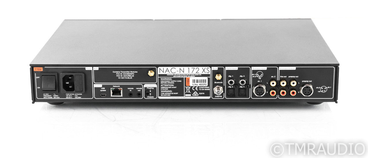 Naim NAC-N 172 XS Stereo Preamplifier / Streamer; Wifi; Bluetooth; FM Tuner