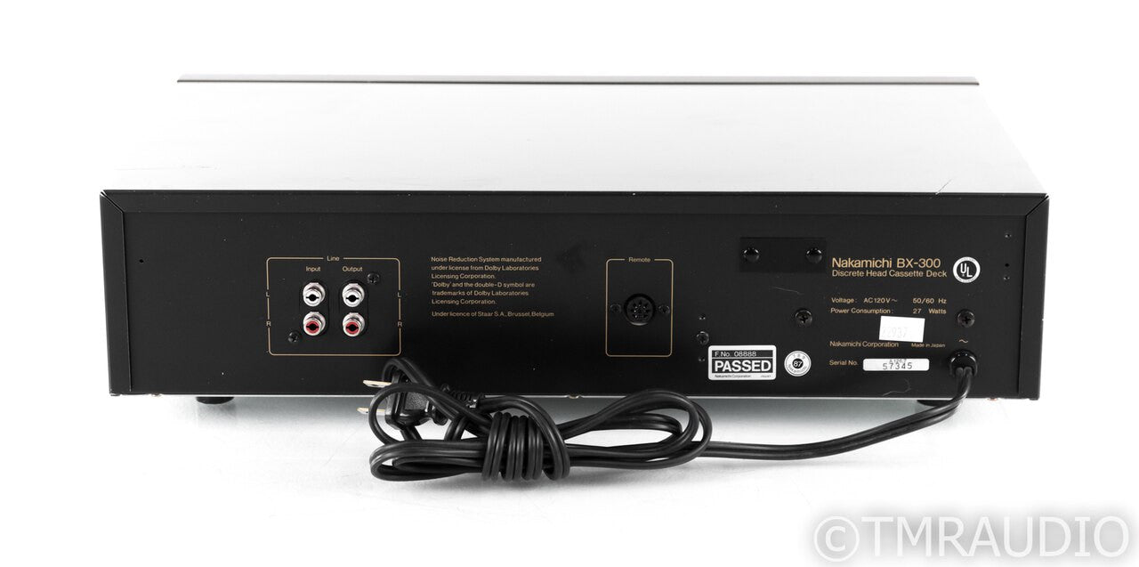 Nakamichi BX-300 Vintage Discrete 3 Head Cassette Deck; AS-IS (Intermittent)