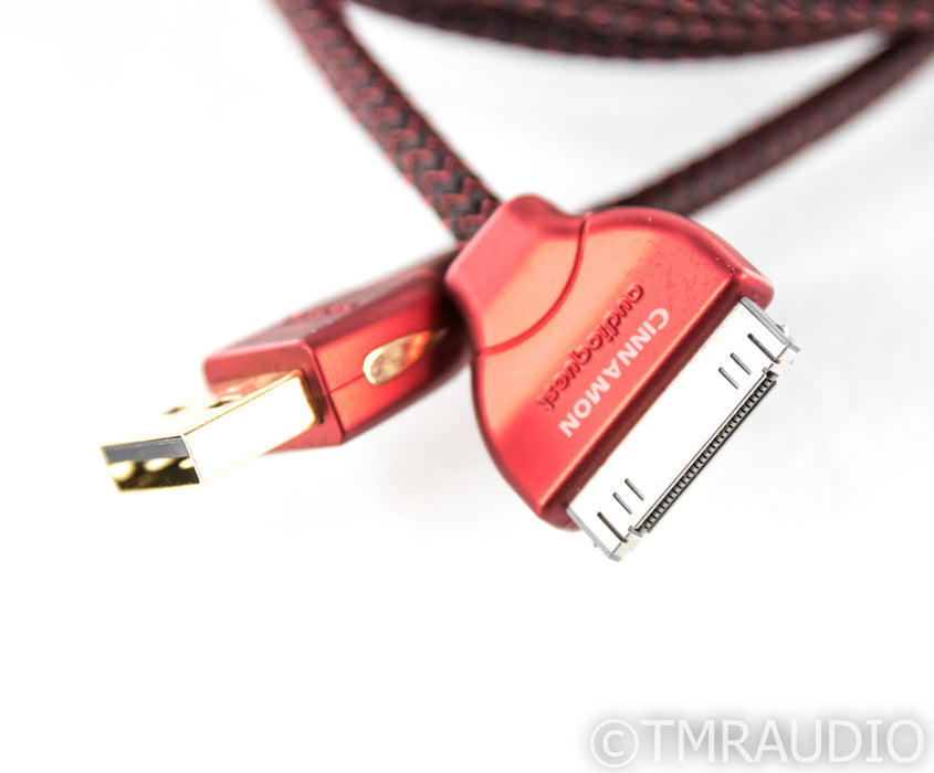Audioquest Cinnamon iPod USB Digital Cable; Single 3m Interconnect; 30-Pin