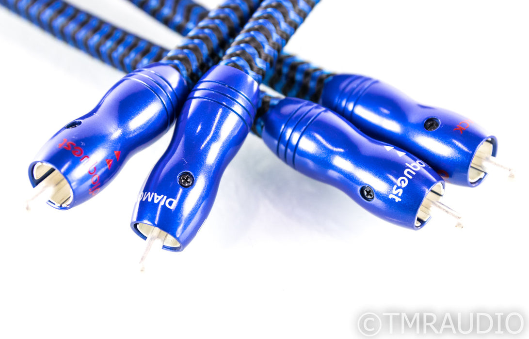 AudioQuest Diamondback RCA Cables; 1m Pair Interconnects