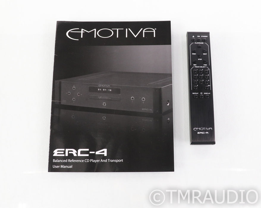 Emotiva ERC-4 Differential Reference CD Player; ERC4; Remote