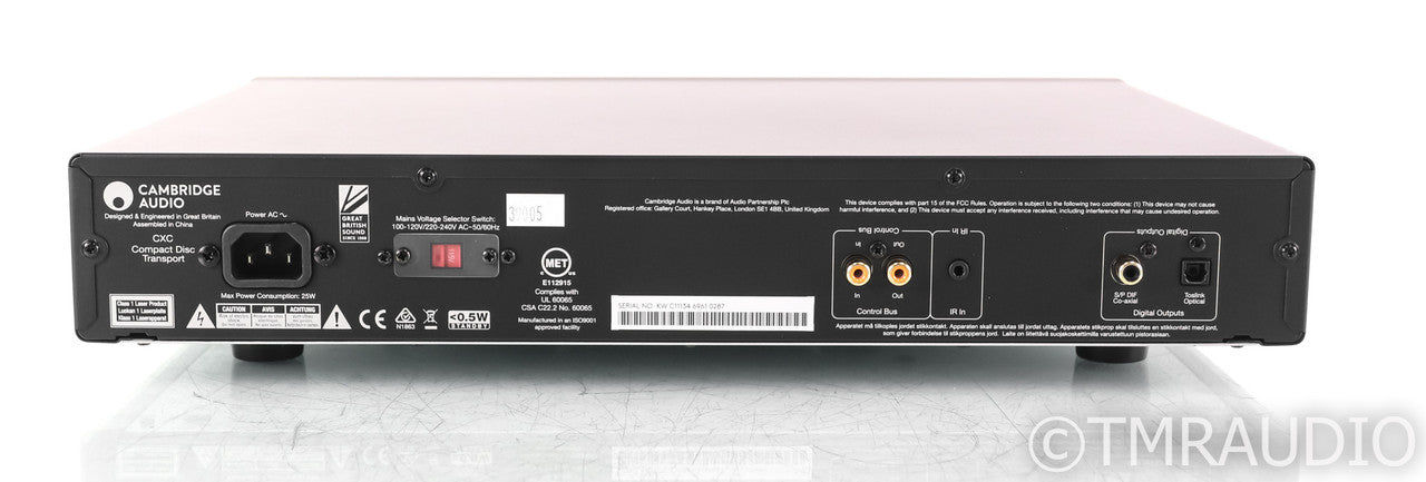 Cambridge Audio CXC CD Transport; Remote; Silver