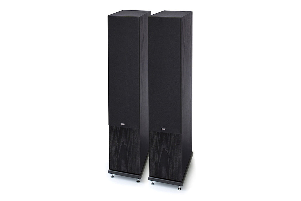 KLH Concord Floorstanding Speakers; Black Oak Pair (New)