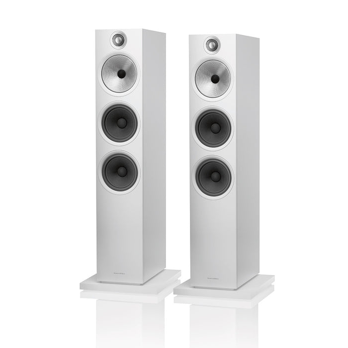 B&W 603 S2 Anniversary Edition Floorstanding Speakers; White Pair (New)