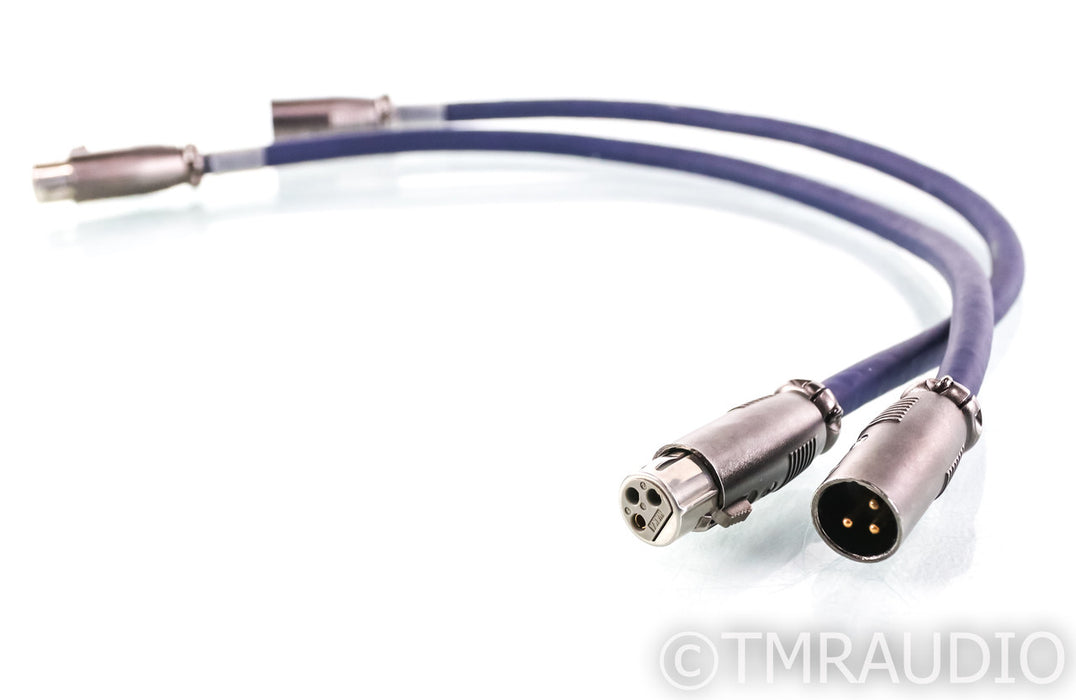 AudioQuest Lapis Hyperlitz XLR Cables; .5 Meter Pair Balanced Interconnects