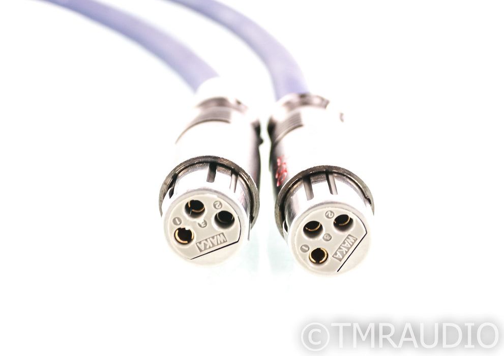 AudioQuest Lapis Hyperlitz XLR Cables; .5 Meter Pair Balanced Interconnects