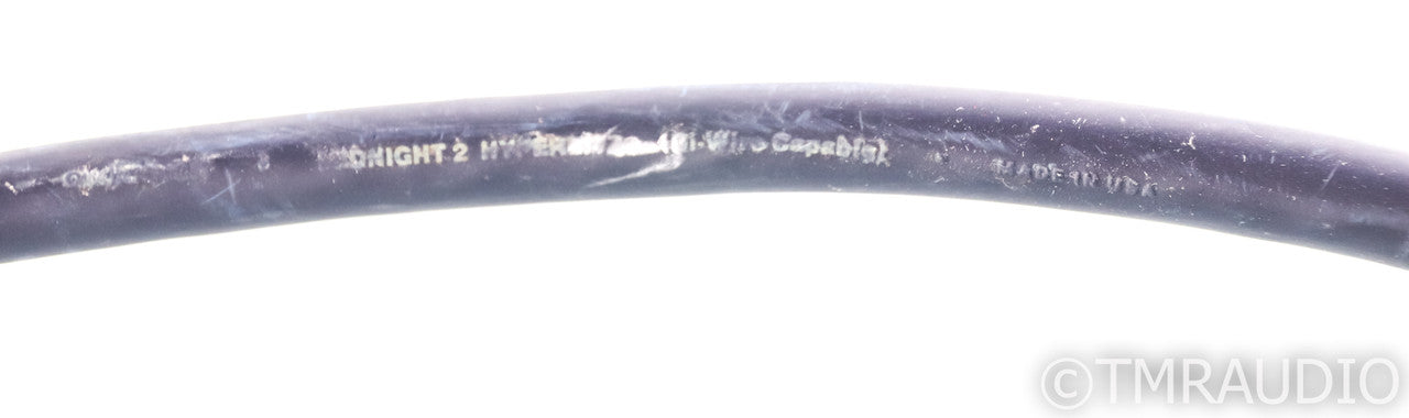 AudioQuest Midnight 2 Hyperlitz Speaker Cables; 6ft Pair