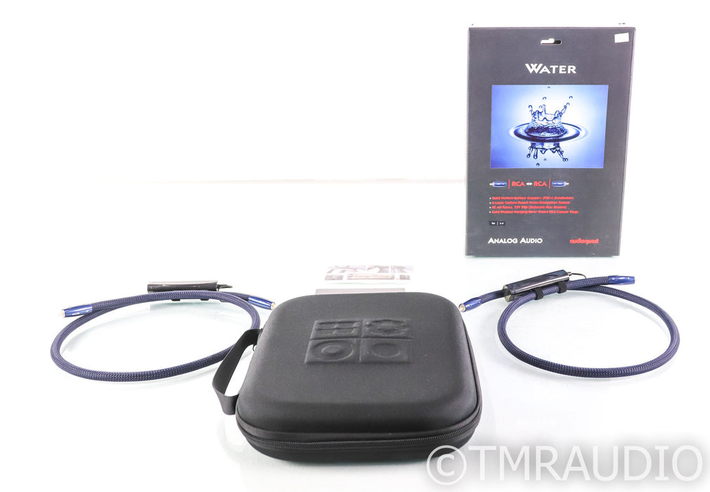 AudioQuest Water RCA Cables; 1m Pair; 72v DBS
