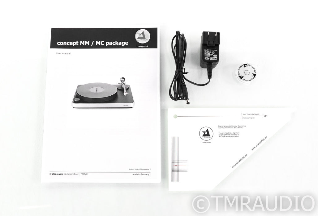 Clearaudio Concept Wood Belt-Drive Turntable; Concept MC Cartridge