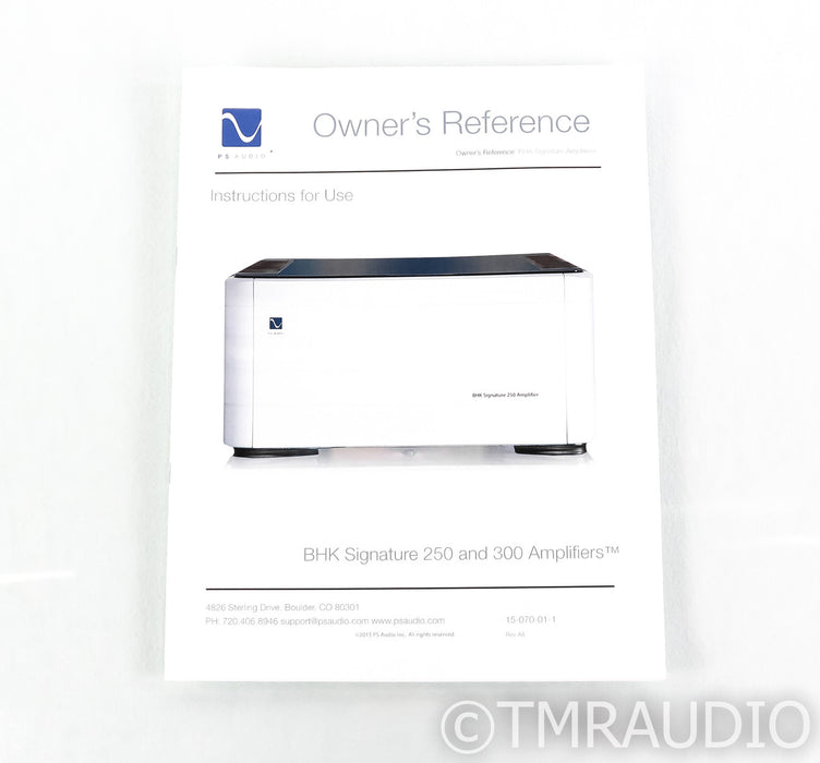 PS Audio BHK Signature 250 Stereo Hybrid Power Amplifier; Silver; BHK250 (Used)