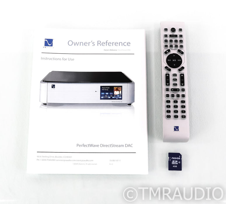 PS Audio PerfectWave DirectStream DSD DAC w/ Bridge II; Silver; Remote (Used)