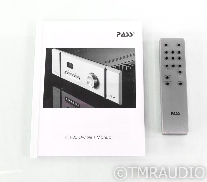 Pass Labs INT-25 Stereo Integrated Amplifier; INT25; Remote