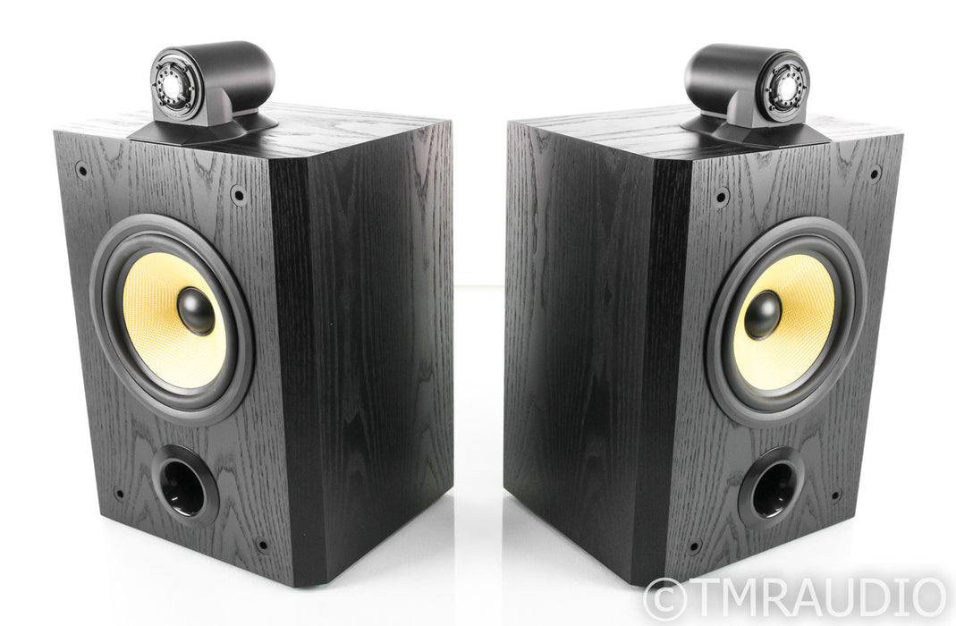 B&W Matrix 805 Bookshelf Speakers; Black Ash Pair