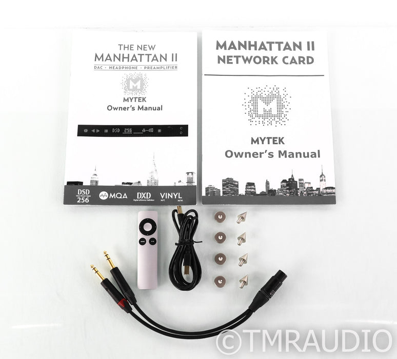 Mytek Manhattan II DSD DAC / Headphone Amp / Preamp; Silver; Remote