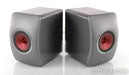 KEF LS50W Wireless Powered Bookshelf Speakers; Titanium Grey Pair; Remote