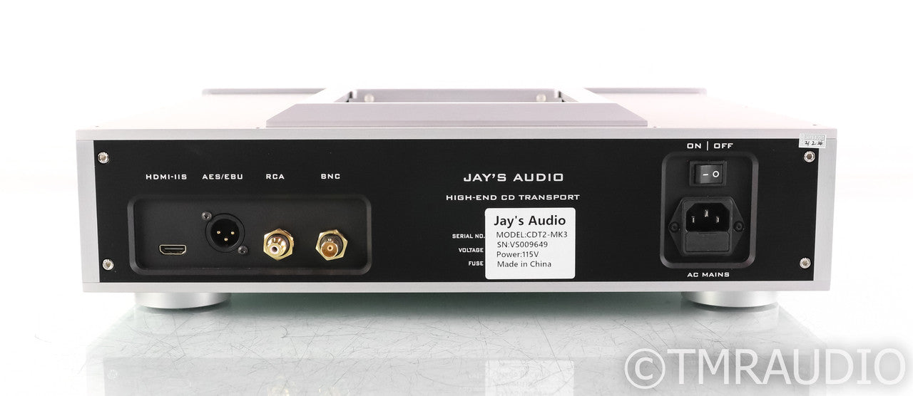 Jay's Audio CDT2-MK3 CD Transport; Silver; Remote