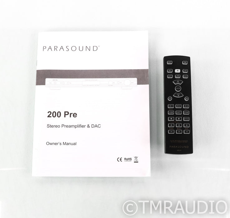 Parasound 200 Pre 2.1 Channel Preamplifier / DAC; MM/MC Phono; Remote