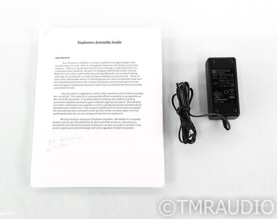 Sicphones Headphone Amplifier; Black & White; Welborne Labs LPS