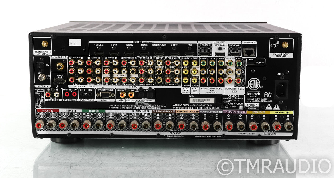 Denon AVR-X7200W 9.2 Channel Home Theater Receiver; AVRX7200W; Remote