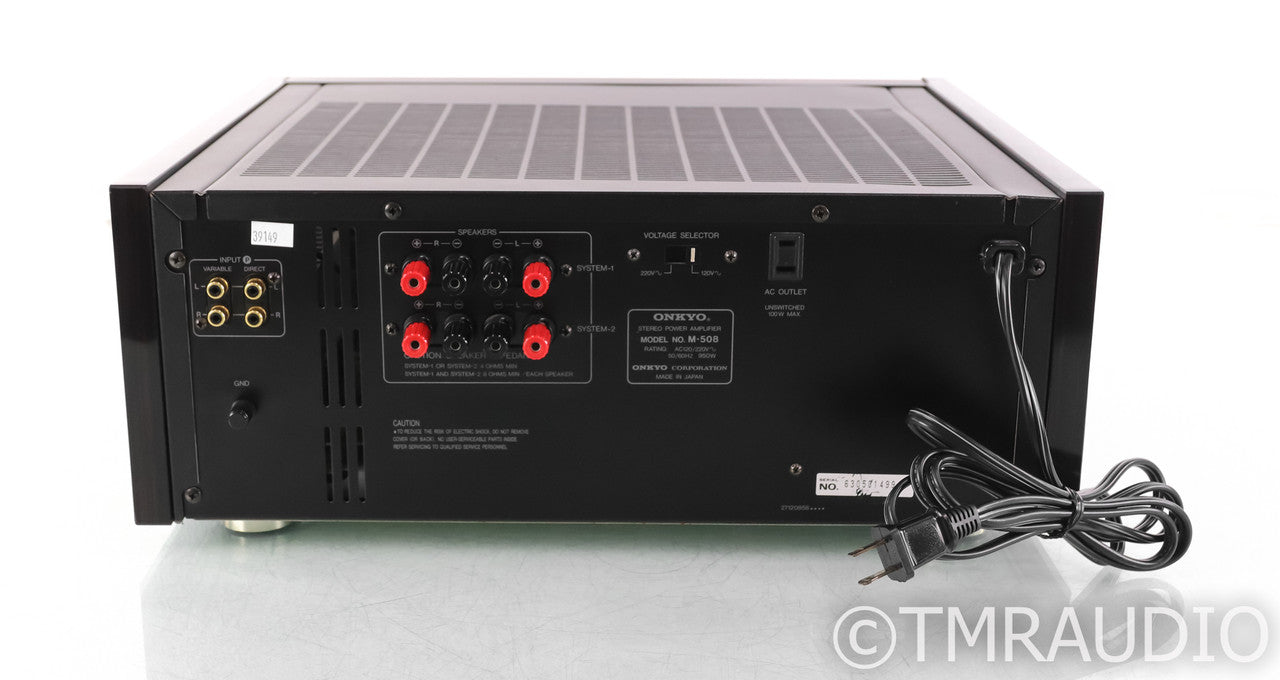 Onkyo Grand Integra M-508 Stereo Power Amplifier; M508 — The Music