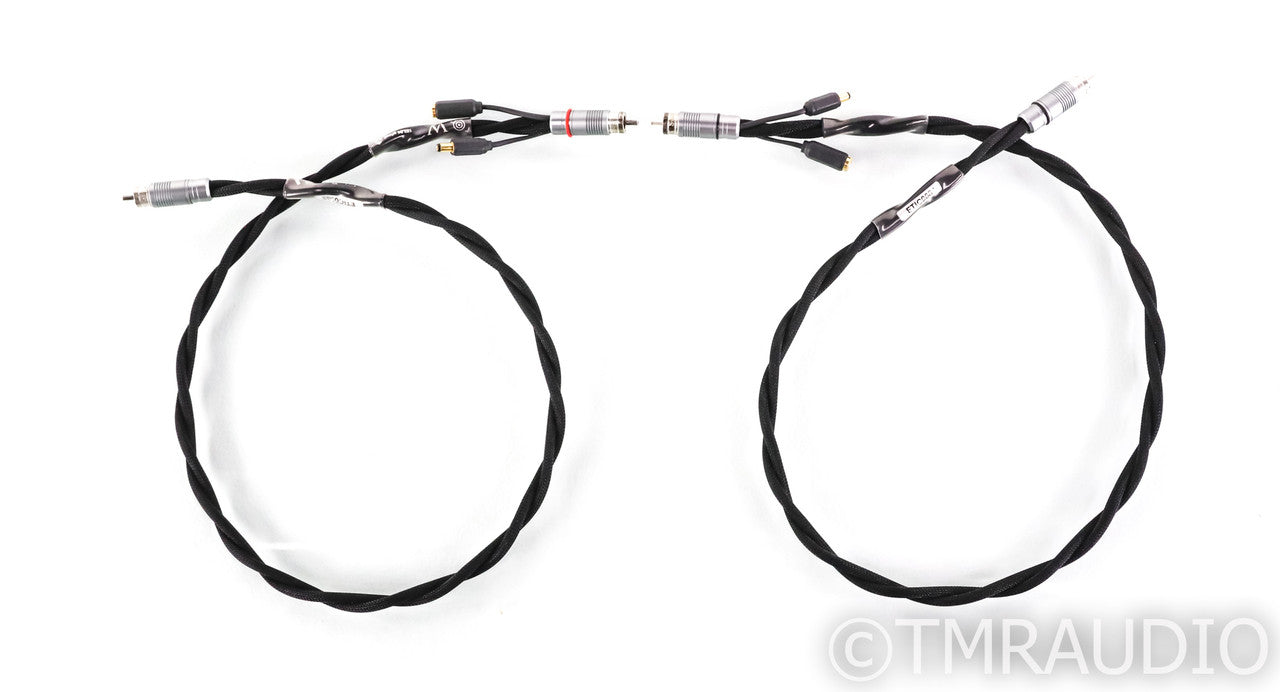 Synergistic Research Element Tungsten RCA Cables; 1m Pair Balanced Interconnects