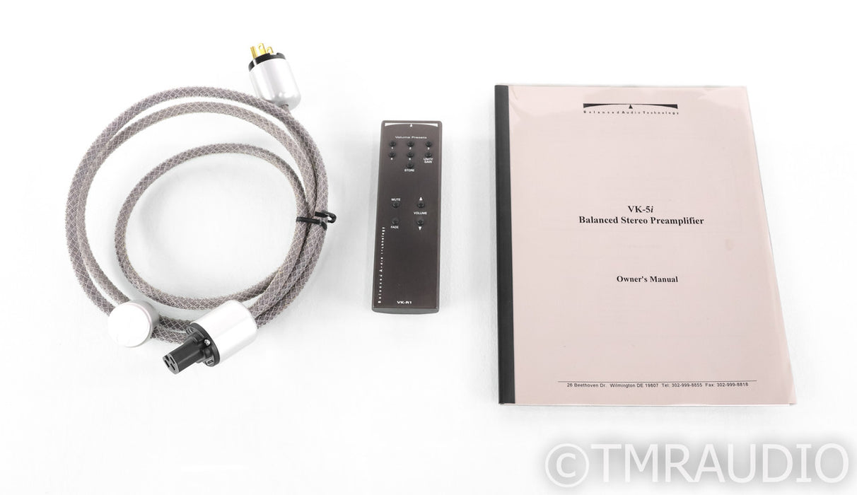 BAT VK5i Balanced Stereo Tube Preamplifier; VK-5i; Remote