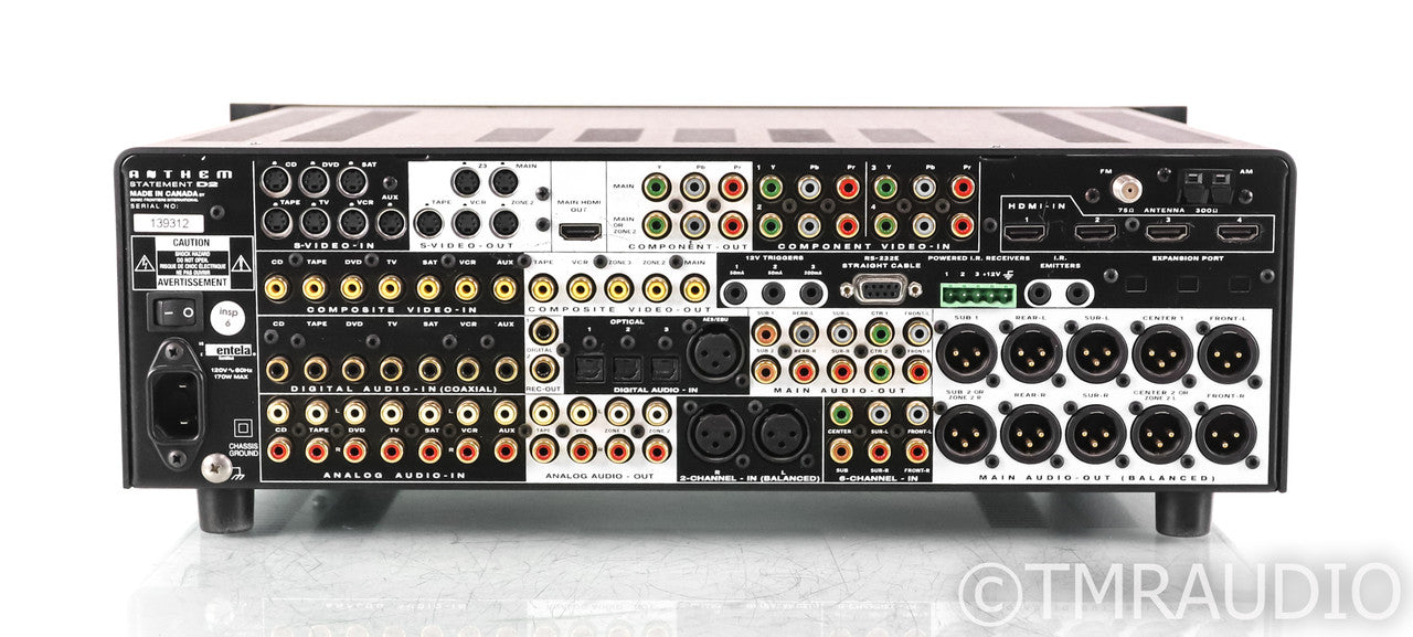 Anthem Statement D2 7.2 Channel Home Theater Receiver; Room Correction; Remote