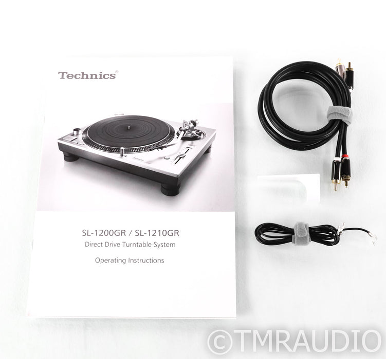 Technics SL-1200GR Direct-Drive Turntable; SL1200GR; Silver (No Cartridge)