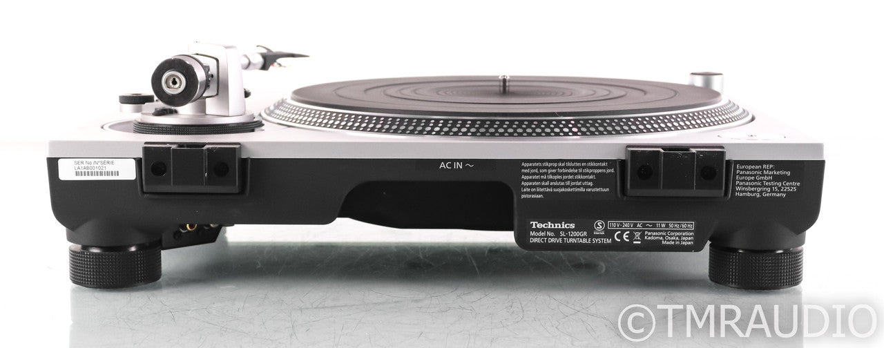 Technics SL-1200GR Direct-Drive Turntable; SL1200GR; Silver (No Cartridge)