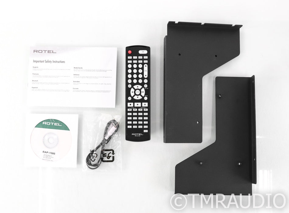 Rotel RAP-1580 7.2 Channel Home Theater Receiver; RAP1580; Silver; Remote