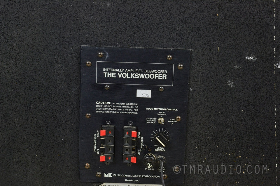 M&K Miller & Kreisel Volkswoofer Powered Subwoofer