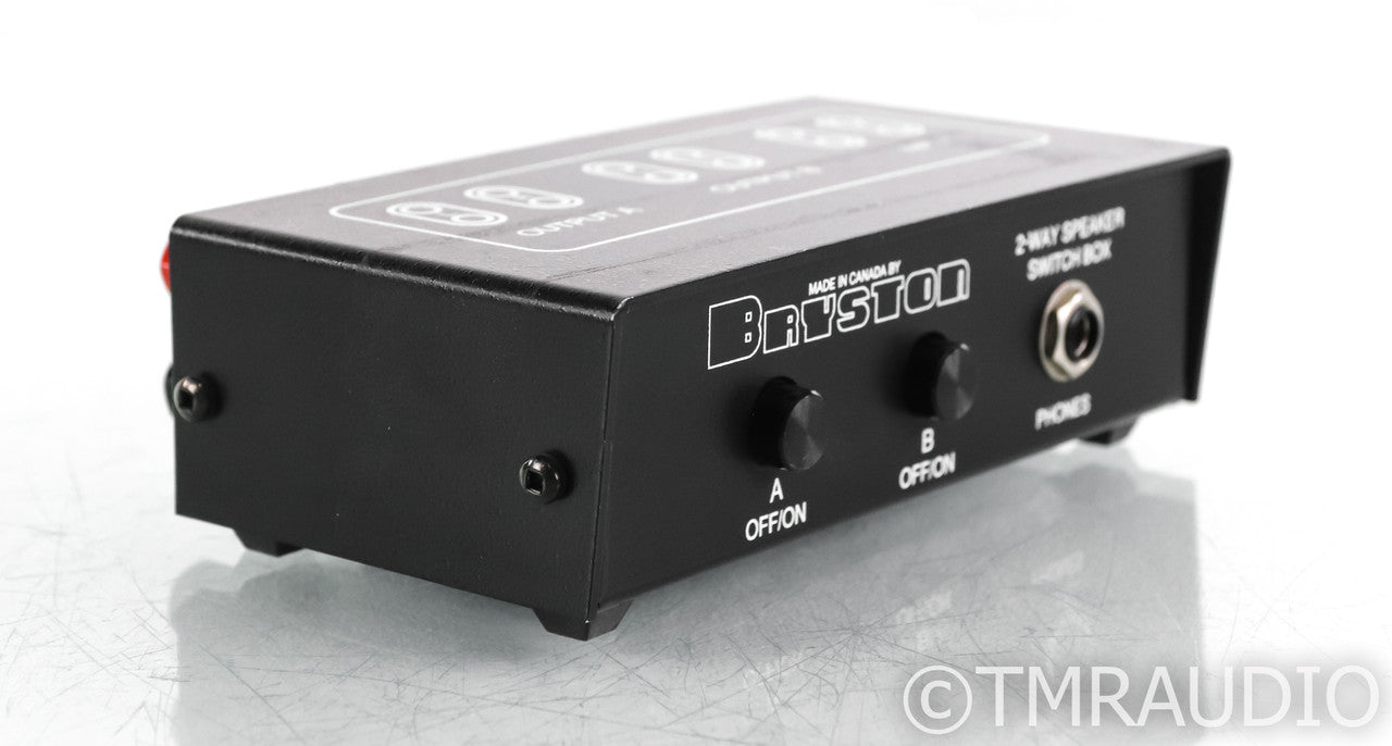 Bryston 2-Way Speaker Switch Box; Headphone Jack; Passive