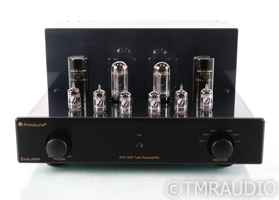 PrimaLuna EVO 400 Stereo Tube Preamplifier; Remote; Black