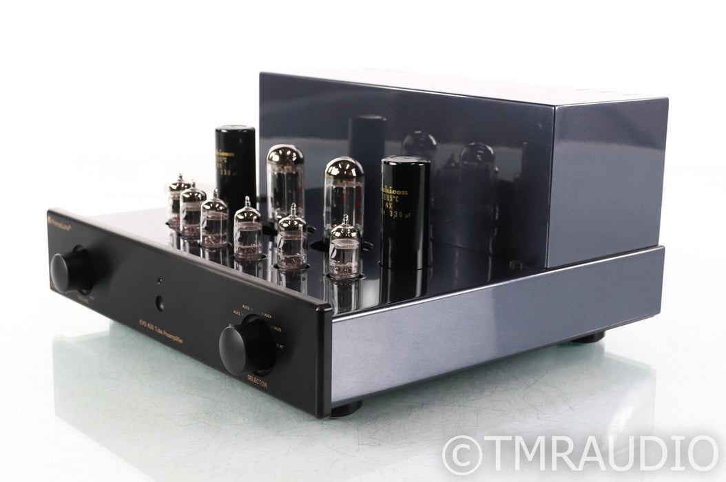 PrimaLuna EVO 400 Stereo Tube Preamplifier; Remote; Black