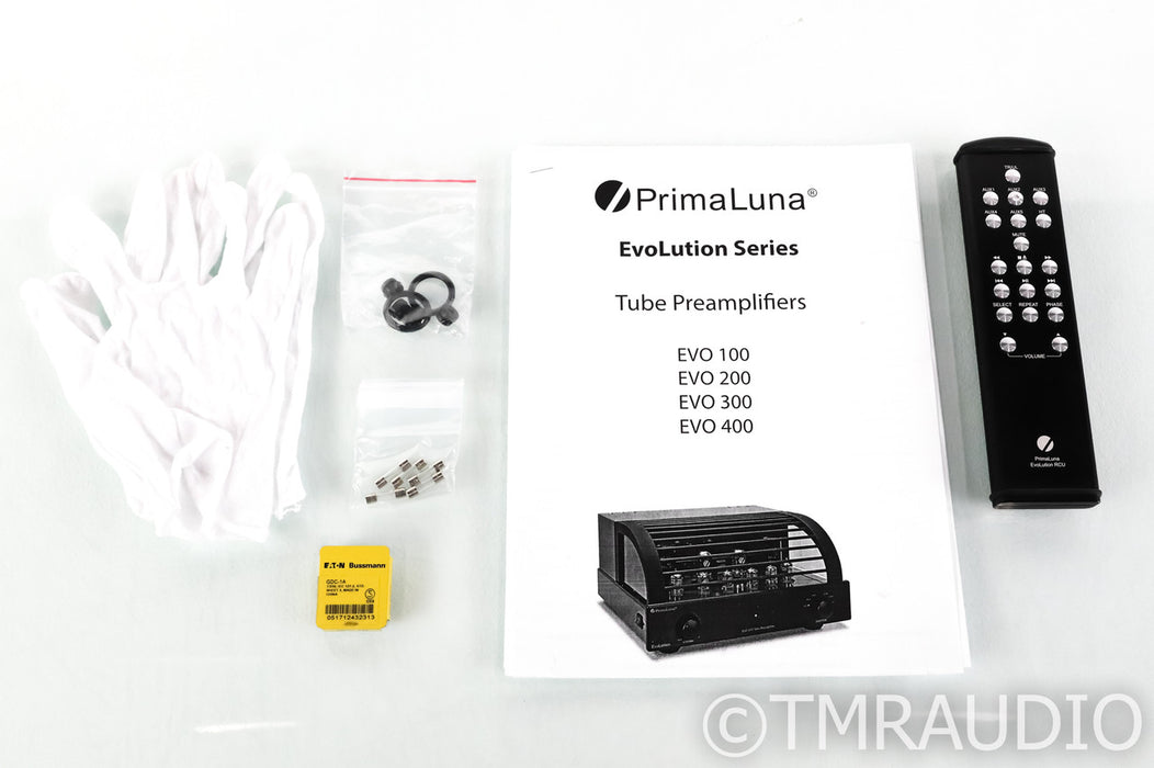 PrimaLuna EVO 400 Stereo Tube Preamplifier; Remote; Black