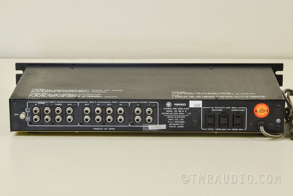 Nikko Beta ii Vintage Stereo Preamplifier