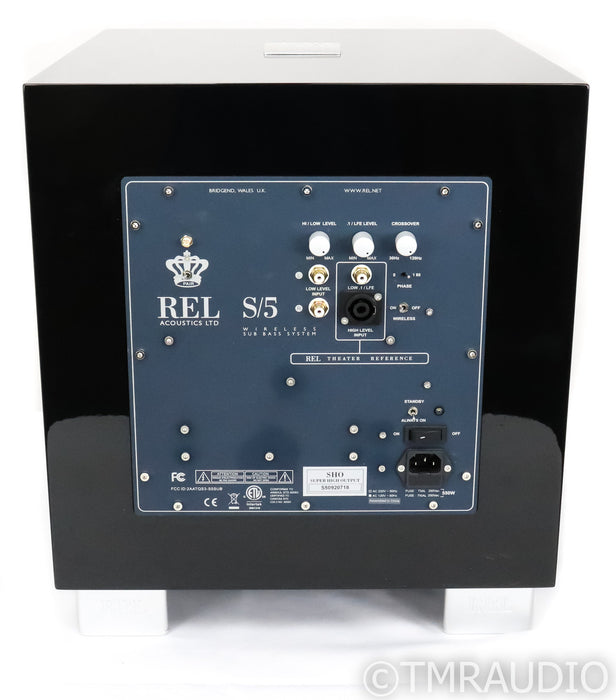 REL S/5 SHO 12" Powered Subwoofer; Piano Black; S5SHO