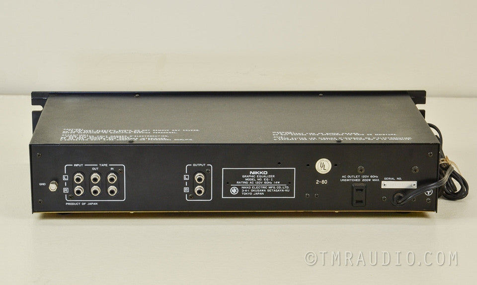 Nikko EQ-1 Vintage Stereo Graphic Equalizer
