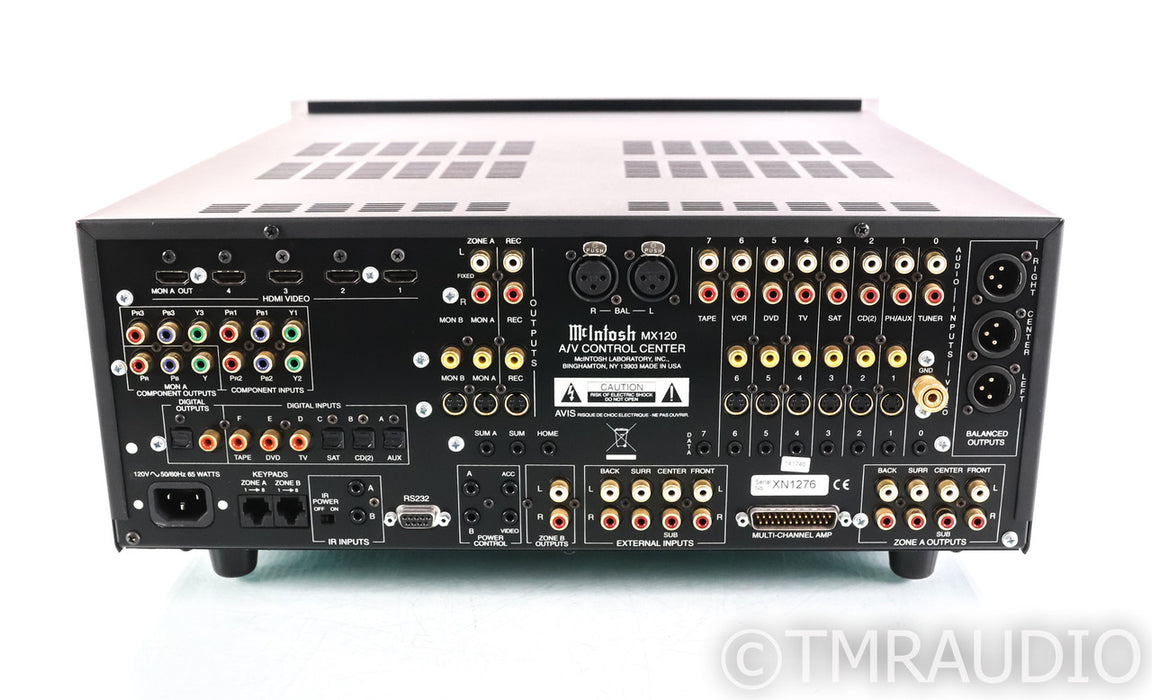 McIntosh MX120 7.1 Channel Home Theater Processor; MX-120; Remote
