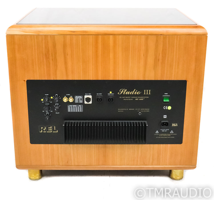 REL Studio III Powered Subwoofer; Cherry; Dual 10" Woofer