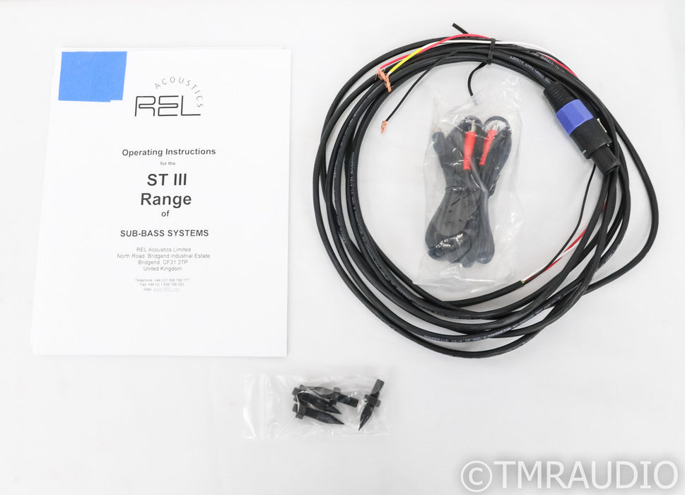 REL Studio III Powered Subwoofer; Cherry; Dual 10" Woofer