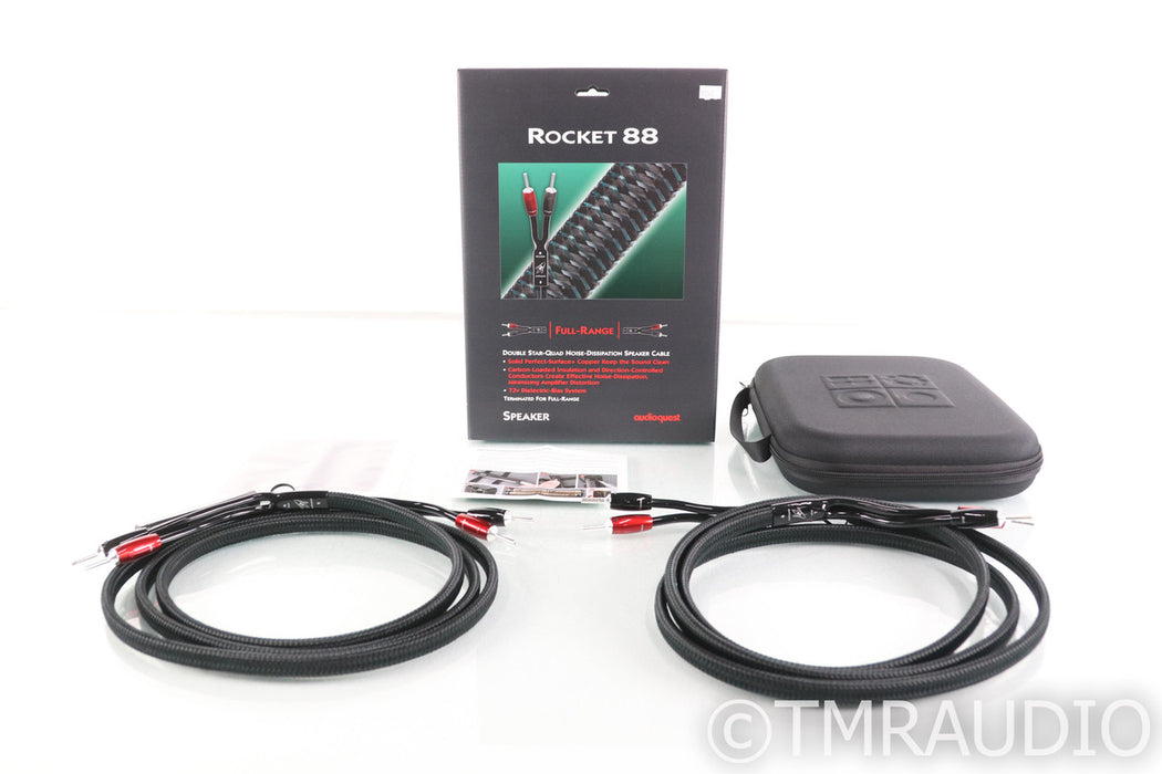 AudioQuest Rocket 88 Speaker Cables; 8ft Pair (Open Box)