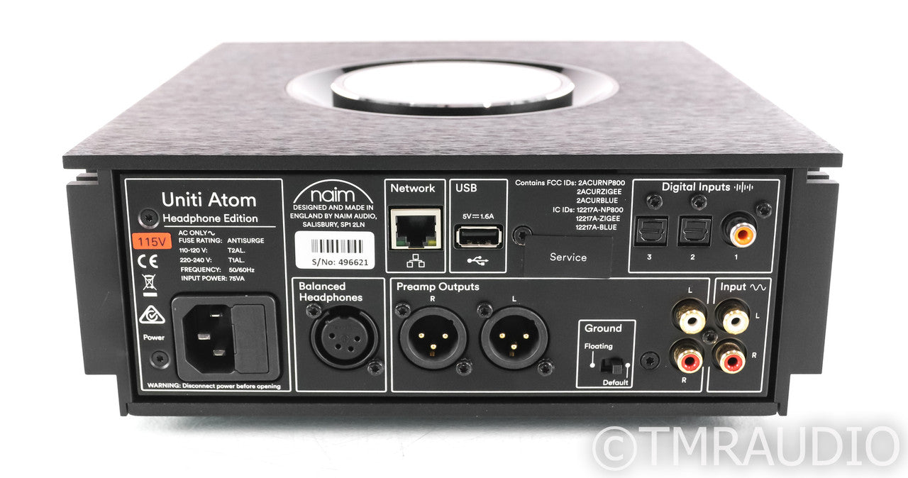 Naim Uniti Atom Headphone Edition DAC / Preamplifier; Remote; Black (Open Box)