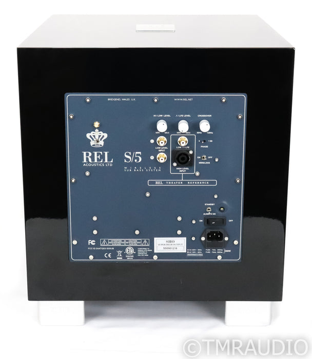 REL S/5 SHO 12" Powered Subwoofer; Piano Black