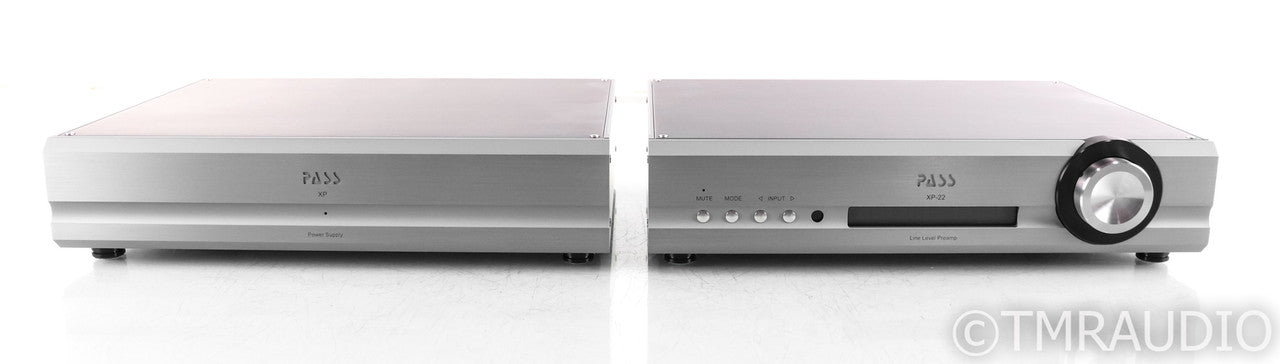 Pass Labs XP-22 Stereo Preamplifier; Remote; PSU; Silver; XP22
