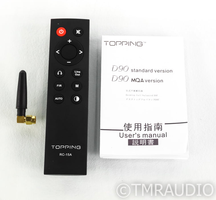 Topping D90 MQA DAC; Remote; Black; D-90; D/A Converter