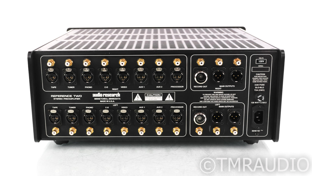 Audio Research Reference Two Stereo Tube Preamplifier; 2; Black; Remote